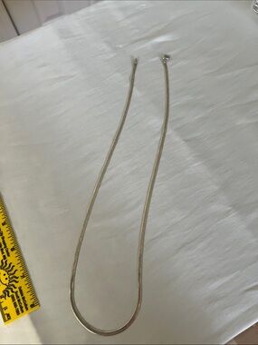 Vintage Sterling Silver Women's Snake Chain Necklace  Set